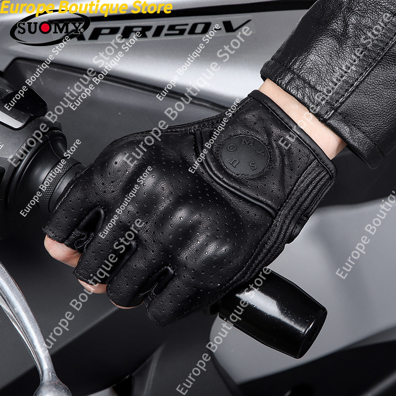 레트로 하프 핑거 오토바이 장갑 남성 여성을위한 정품  - Motorcycle Gear Gloves 리뷰 및 가격