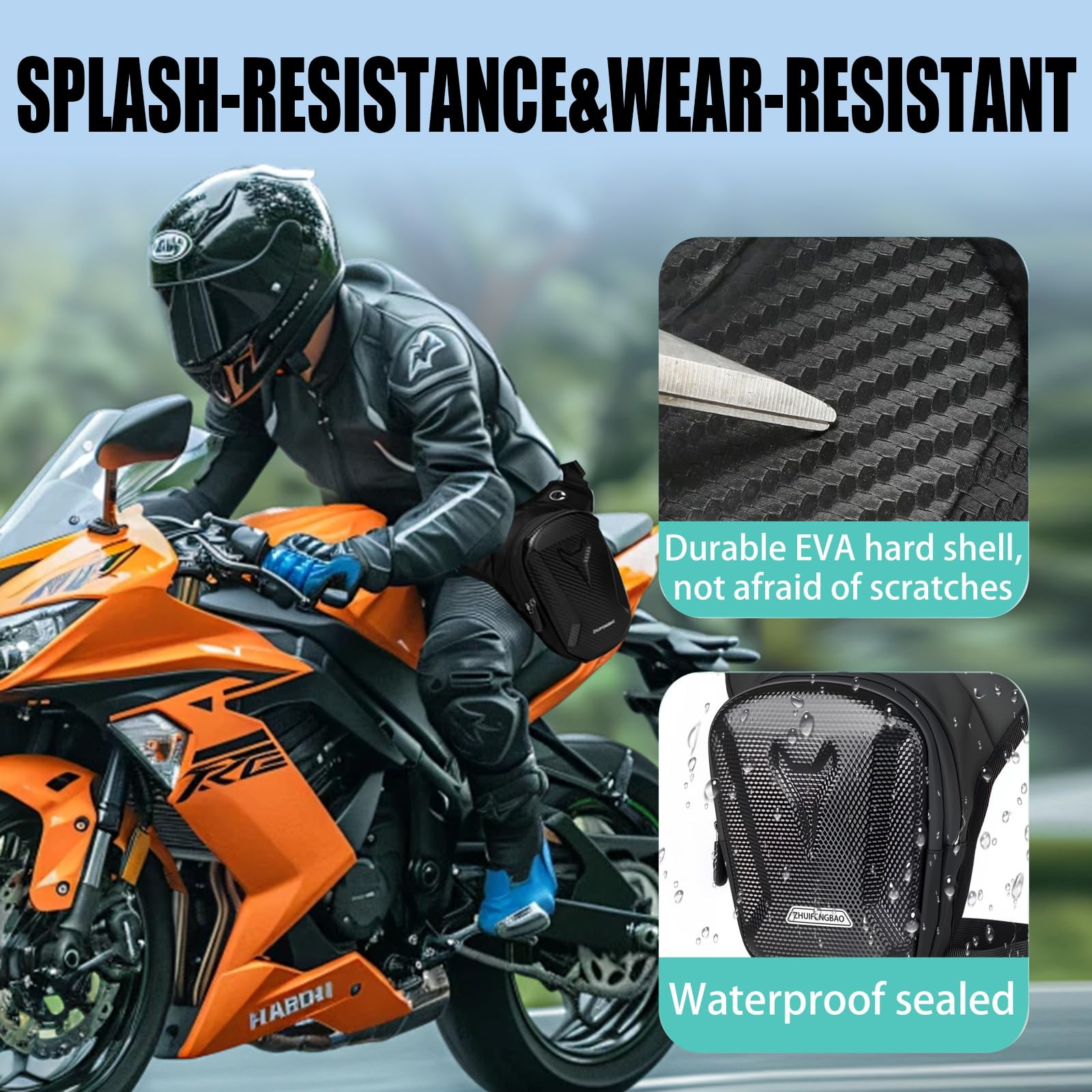 방수 오토바이 드롭 레그 백 다기능 허벅지 허리 팩 크 - Motorcycle Gear Organizer 리뷰 및 가격