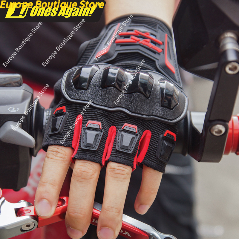 여름용 통기성 하프핑거 오토바이 장갑, 낙상 방지, 미 - Motorcycle Gear Gloves 리뷰 및 가격