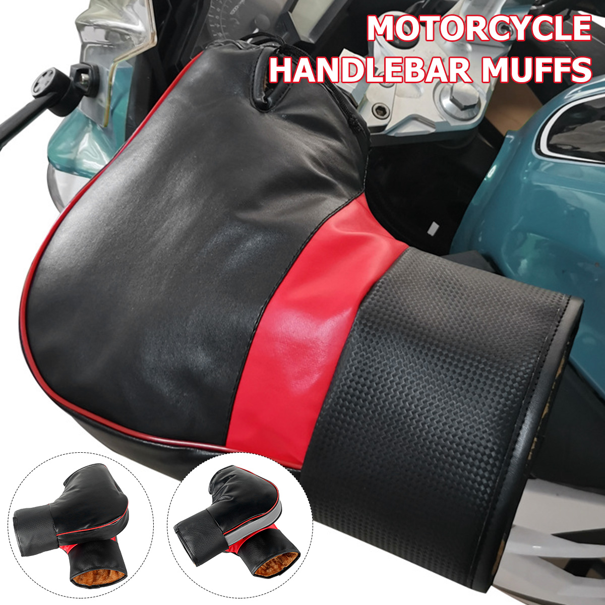 오토바이 핸들 바 머프 보호 오토바이 스쿠터, 두꺼운  - Motorcycle Gear Gloves 리뷰 및 가격