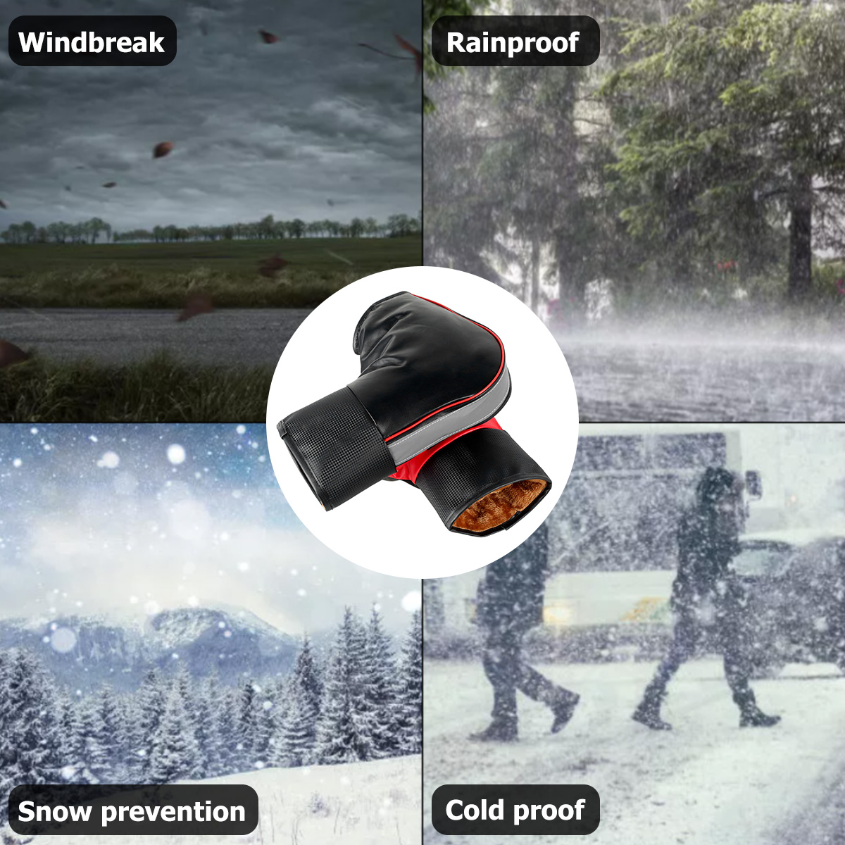 오토바이 핸들 바 머프 보호 오토바이 스쿠터, 두꺼운  - Motorcycle Gear Gloves 리뷰 및 가격